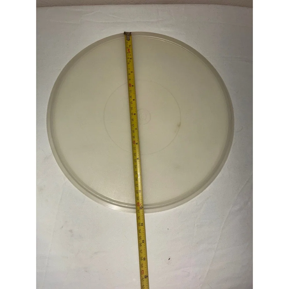 Tupperware Vintage Round Replacement Lid 12 Inch Sheer White Cream 224-9